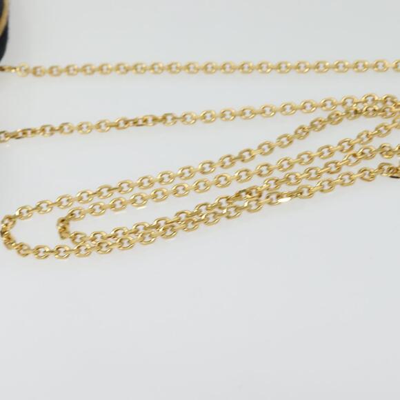 DIOR Oblique Trotter Canvas Phone Shoulder Bag Navy Gold - Picture 9 of 13